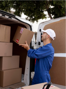 A delivery truck on the road, representing transport activities needing commercial auto insurance.