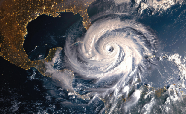A damaged condo balcony after a storm, illustrating hurricane damage coverage for condos.
